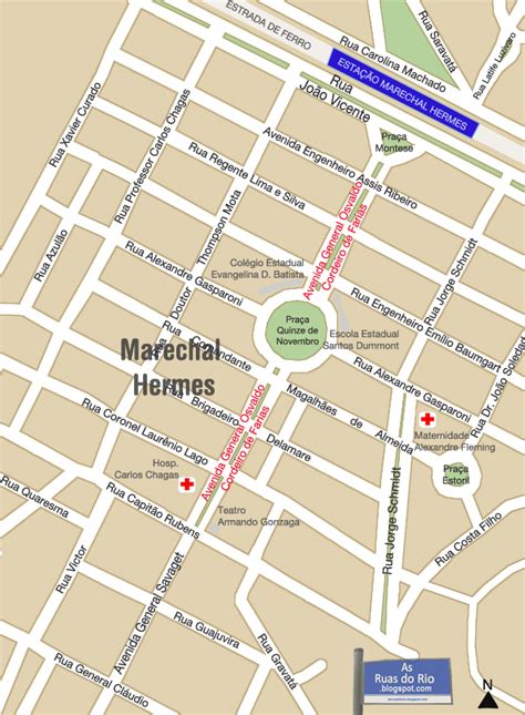 Mapa Avenida Marechal Hermes 